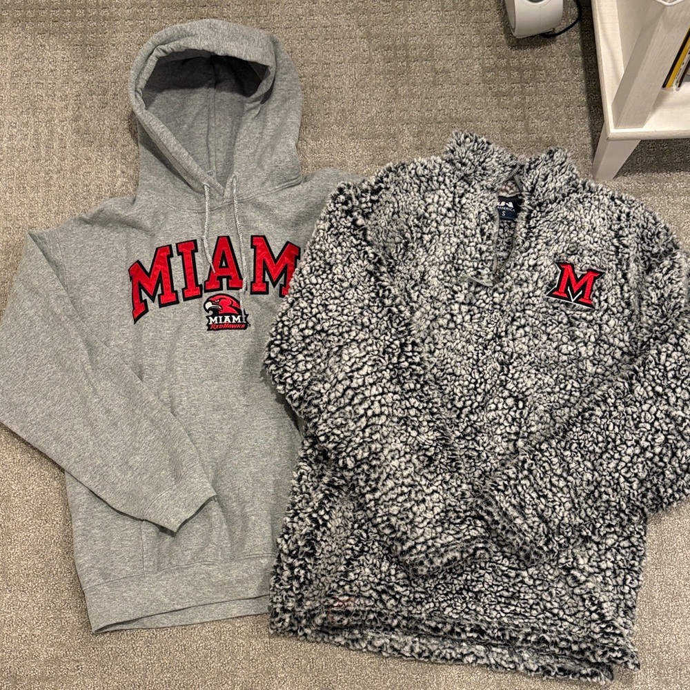 Miami University Hoodie and Sherpa
